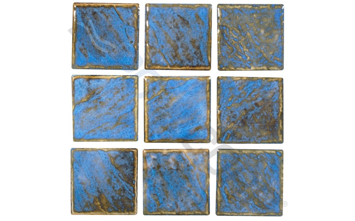 NPT MARF233 2" x 2" Martinique Glossy Tile Ocean Blue - AquaDoc