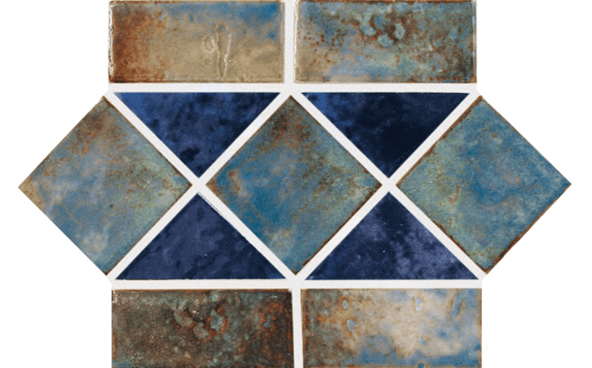 NPT MAR33 Martinique Tile Ocean Blue Border - AquaDoc