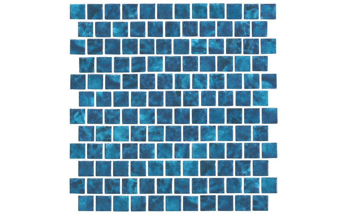 NPT MK - G - INDIGO 1" x 1" Mini Koyn Tile Indigo 1.03 SqFt - AquaDoc
