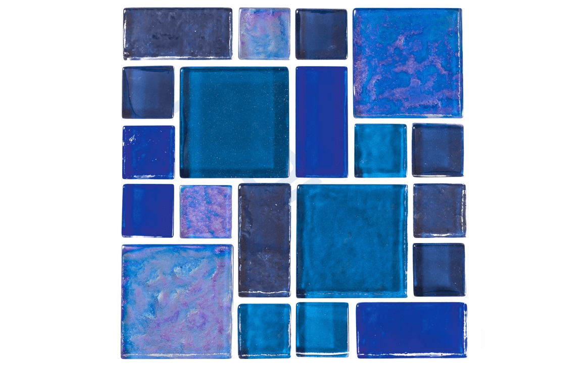 NPT MASNLR32 Night Life Glass Mosaic Tile Galant Random - AquaDoc