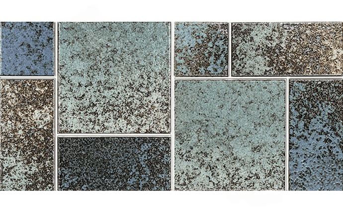 NPT CVKMNR3 Monsoon Random Tile Rustic Green - AquaDoc