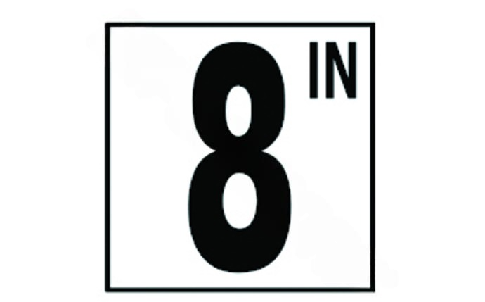 NPT DM51-3080 5 inch depth marker front view