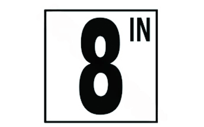 NPT DM51 - 3080 5" Smooth 8 In Depth Marker - AquaDoc