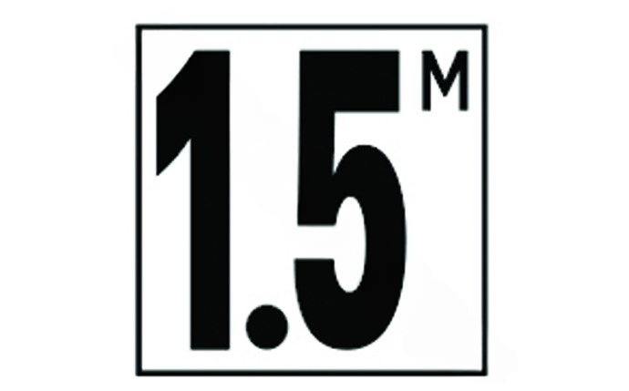 Front view of NPT DM51-520 5-inch metric depth marker