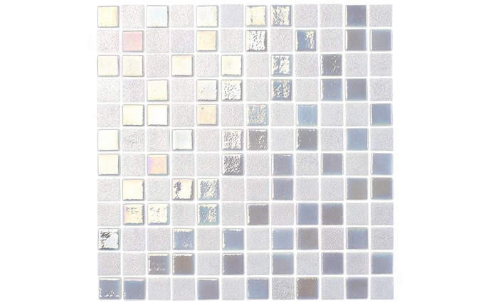 NPT OPL-PEARL1X1 1" x 1" Opal Pearl White Pool Tile