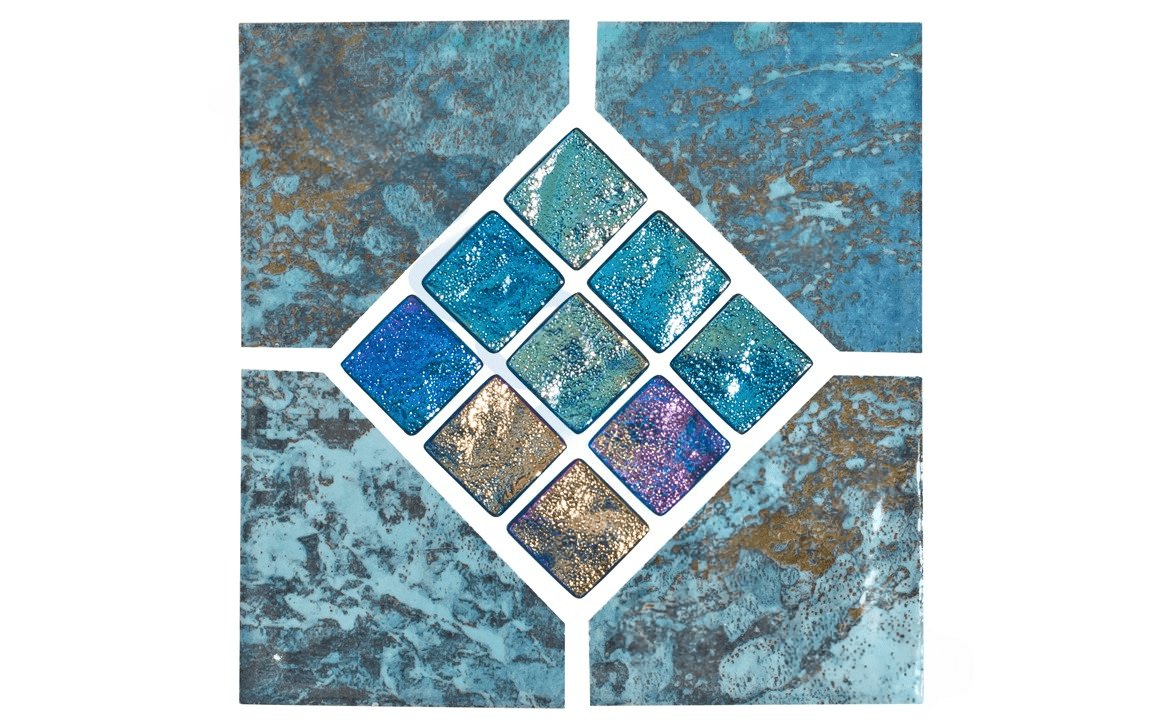NPT SAR - AQUA 6" x 6" Sargasso Glossy Tile Aqua Deco - AquaDoc