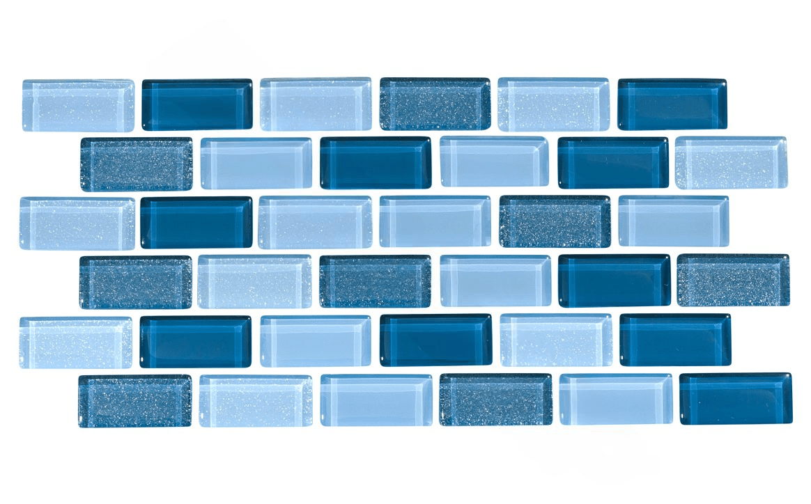 NPT ORN - OCEAN 1" x 2" Orion Ocean Pool Tile - AquaDoc