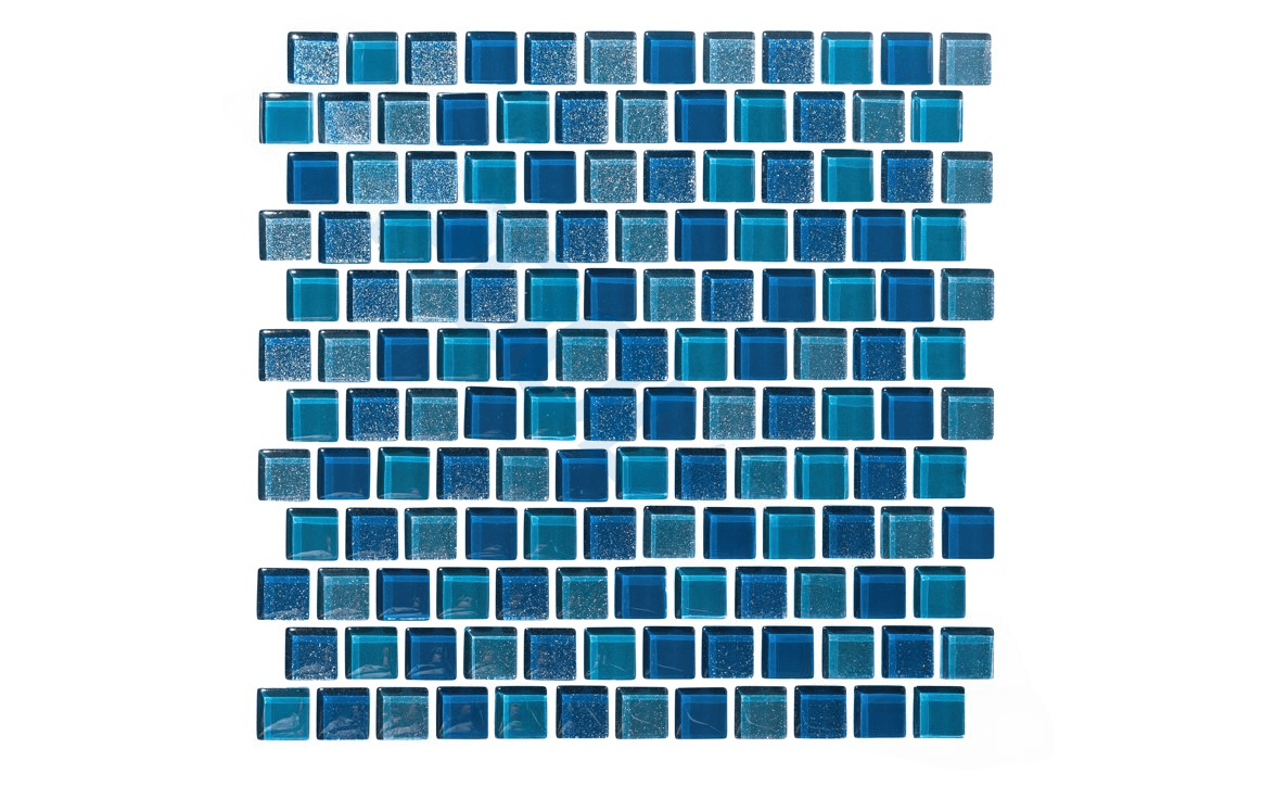 NPT ORN - PEACOCK1X1 Orion Collection Peacock Tile 1" x 1" - AquaDoc