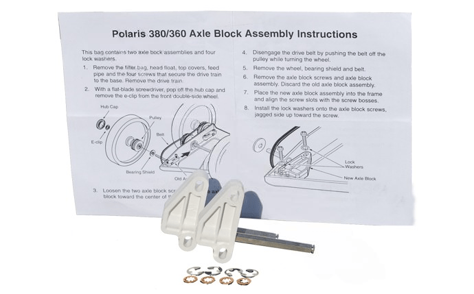 Polaris 9 - 100 - 1139 Front/Rear Axle Block Kit - AquaDoc