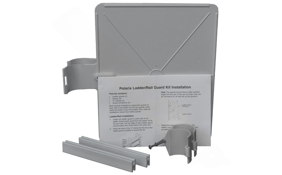 Front view of Polaris G21 Ladder Guard with 2 panels