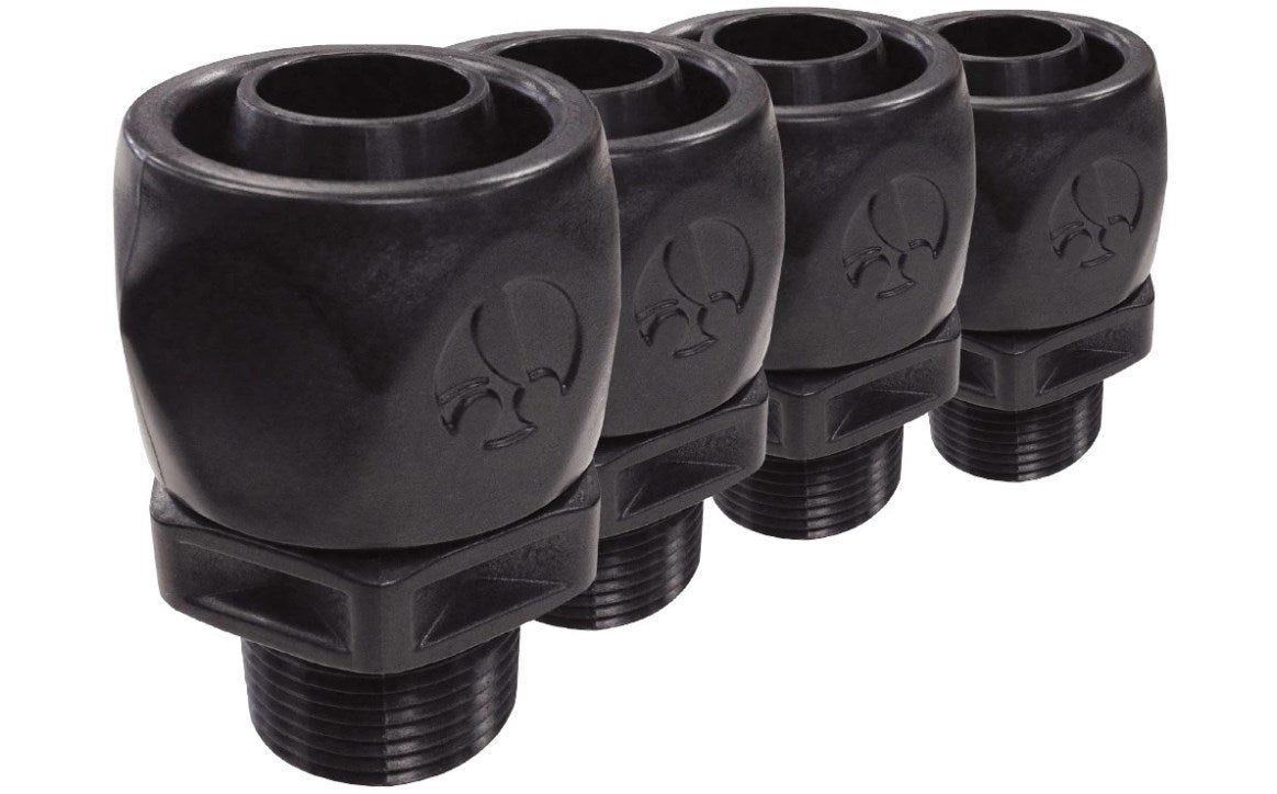 Side angle showing the fitting’s design and material.