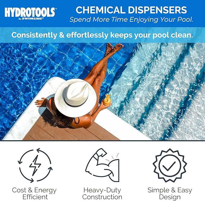 HydroTools 3" Large Capacity Floating Chlorine Dispenser 8720 - AquaDoc