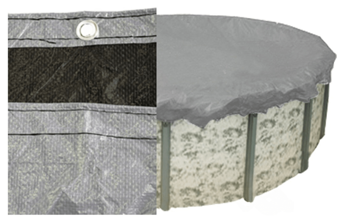 GPC Winter Covers SILVER PRO 21'X42' OVAL WINTER COVER 15YR 12122546A - AquaDoc