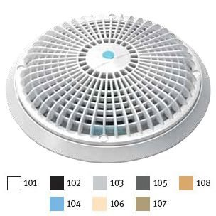 AQUASTAR POOL PRODUCTS 10" Black Round Star Sumpless Suction Outlet Cover with Universal Adapter - AquaDoc