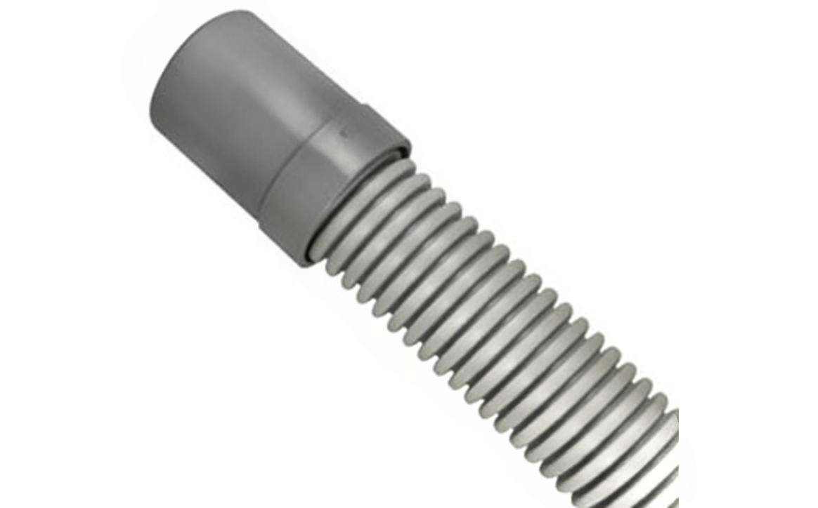 PoolStyle PS484 48" Light Gray Suction Cleaner Leader Hose - AquaDoc