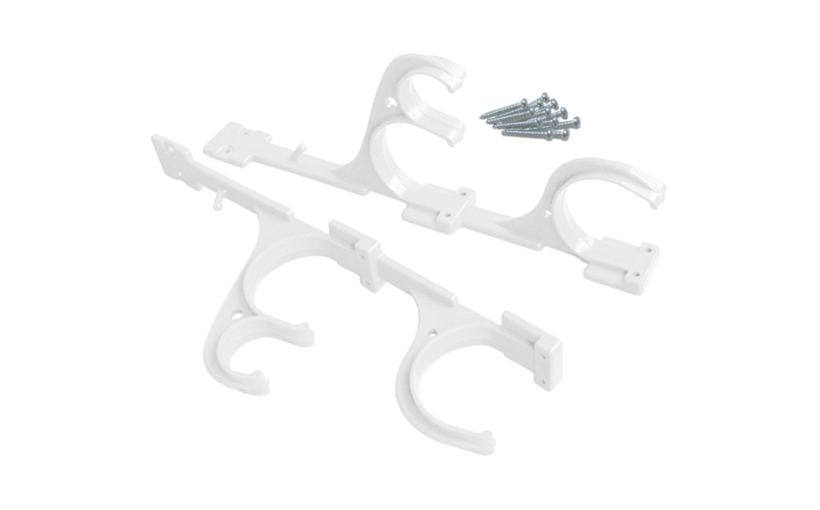PoolStyle PS2019 Plastic Pole Hanger with Screws 2 Pack - AquaDoc