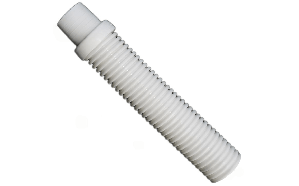 PoolStyle PS481 48" White Universal Suction Cleaner Hose - AquaDoc