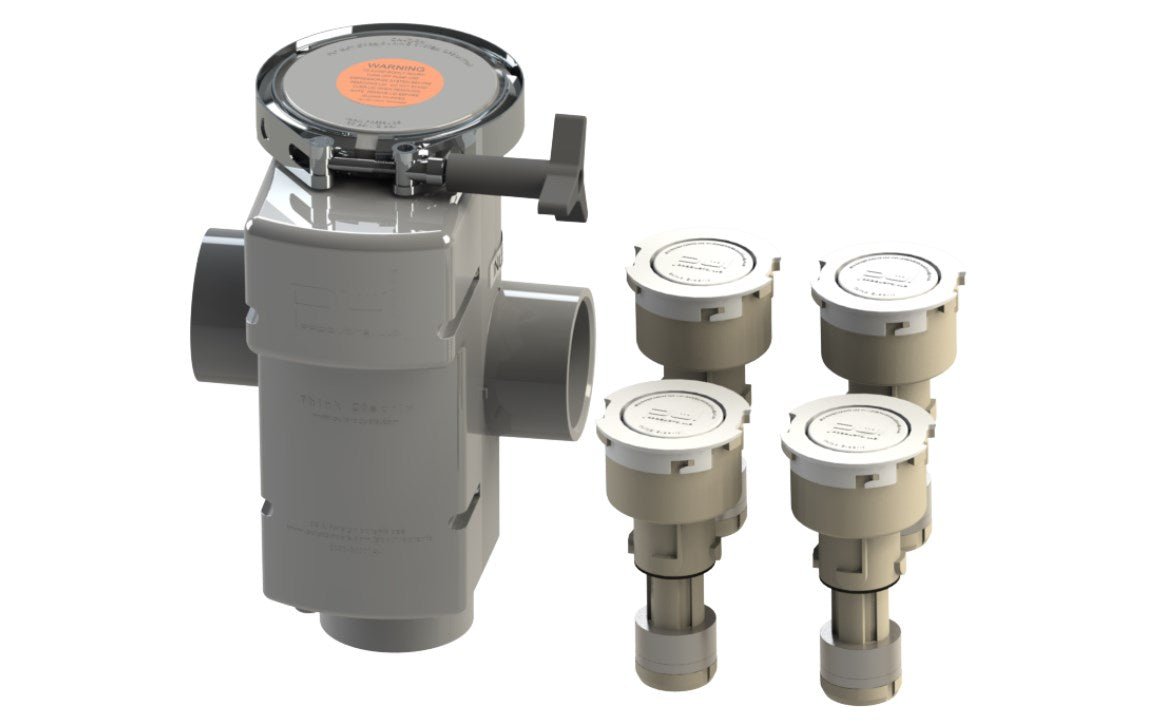 PUL Products CIR - SYS - LG Cirk System 4 Heads Light Grey - AquaDoc