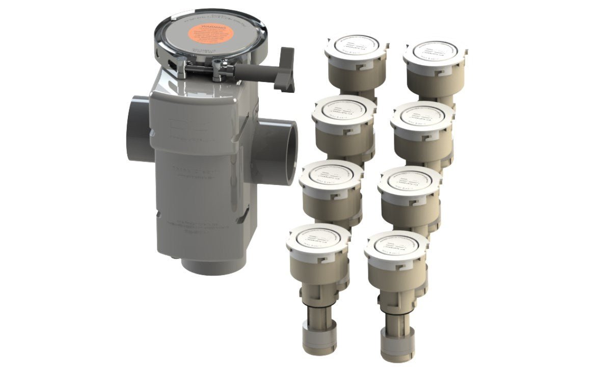 PUL Products CIR - SY8 - BL Cirk System 8 Heads Black - AquaDoc