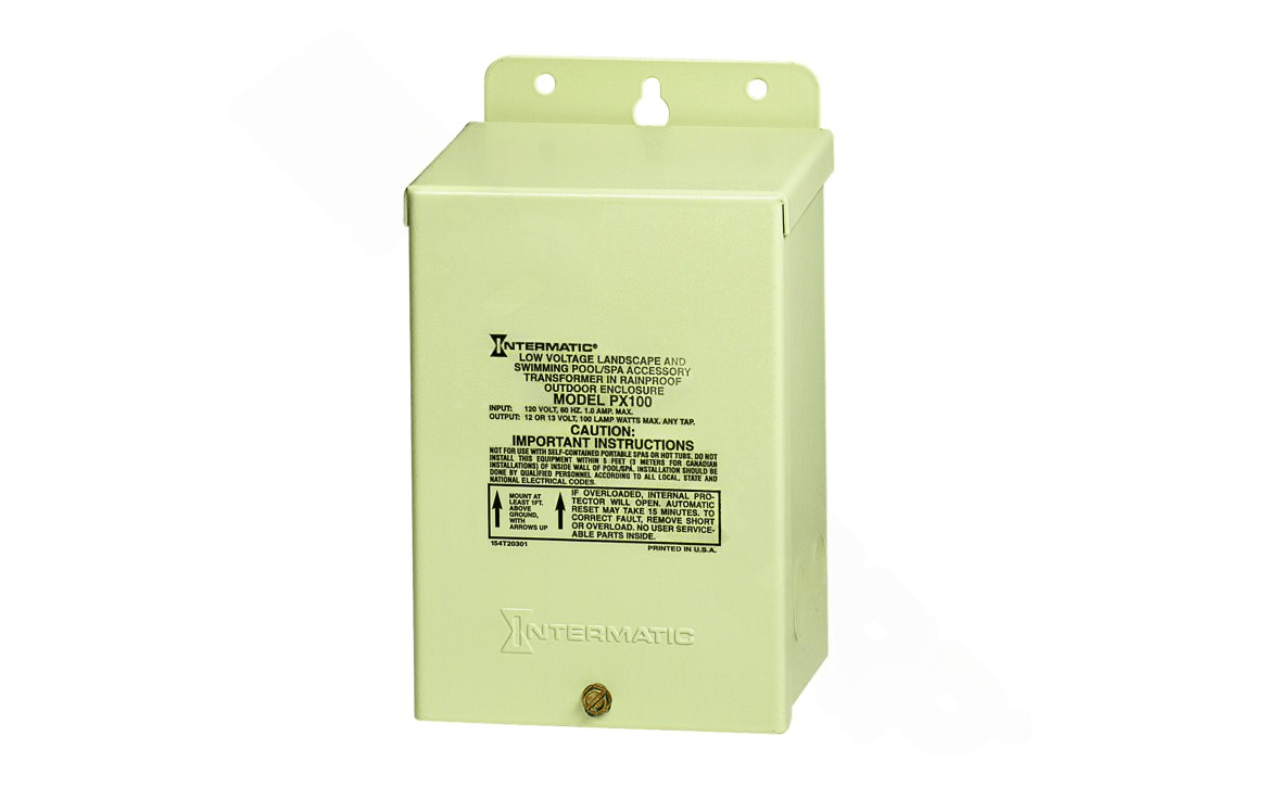 Intermatic PX100 PX Beige Steel Enclosure Pool & Spa Safety Transformer 100W 120V - AquaDoc