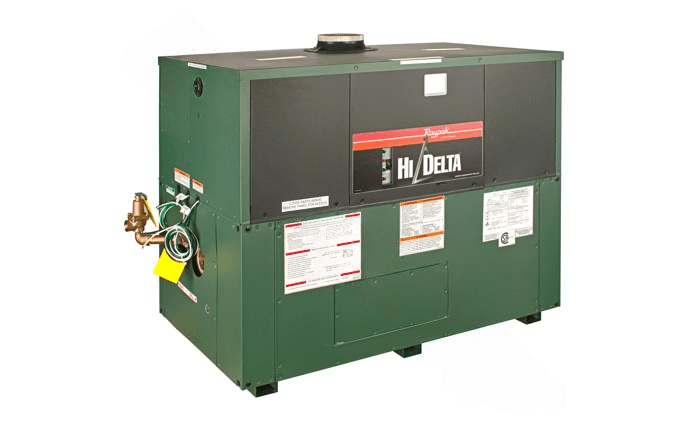 Raypak 009364 Hi Delta® P - 402B Liquid Propane Heater with G12 Control 399K BTU - AquaDoc