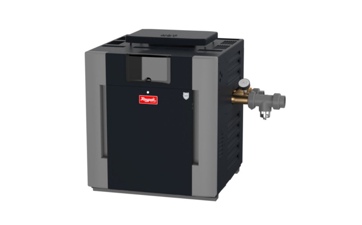 Raypak 407A Low NOx Digital Natural Gas Heater 26 with Bronze Headers CU - NI 017712 - AquaDoc