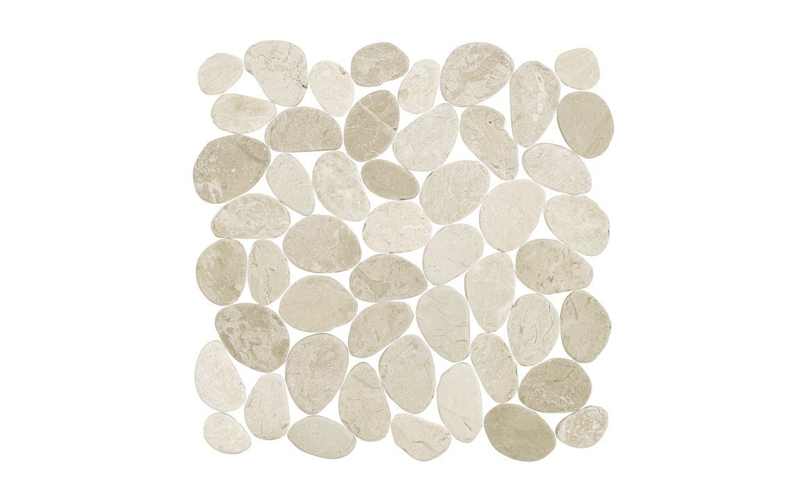 NPT RVK - BEIGE 11 3/4" x 11 3/4" River Rocks Cobble Tile Grey - AquaDoc