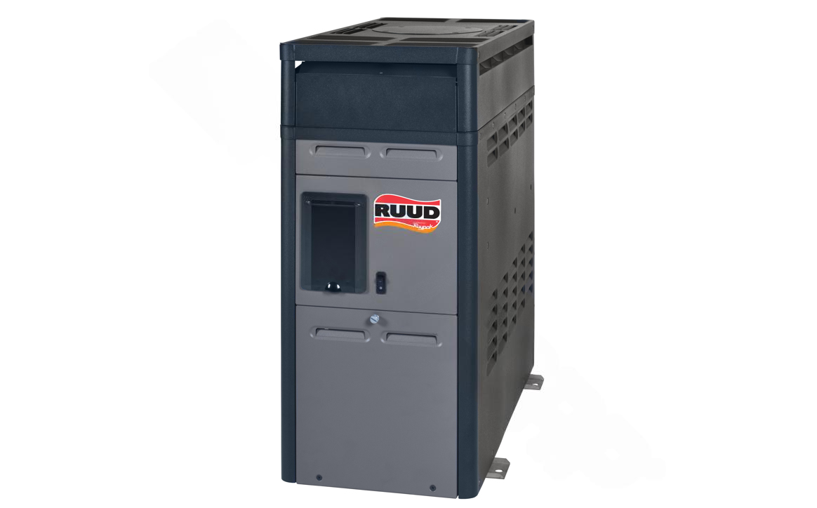 Front view of Ruud Liquid Propane Pool Heater