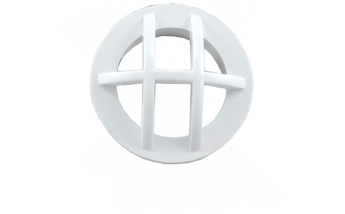 Super - Pro 25560 - 000 - 000 1.5" MPT White Safety Grate Insert Fitting - AquaDoc