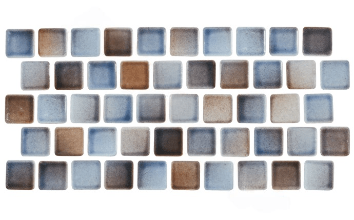 NPT MIX - SANDY BEACH 1" x 1" Mix Mosaic Tile Sandy Beach Blend - AquaDoc