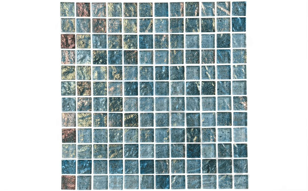 NPT LWV - SEA 1" x 1" Lightwaves Tile Sea Green - AquaDoc