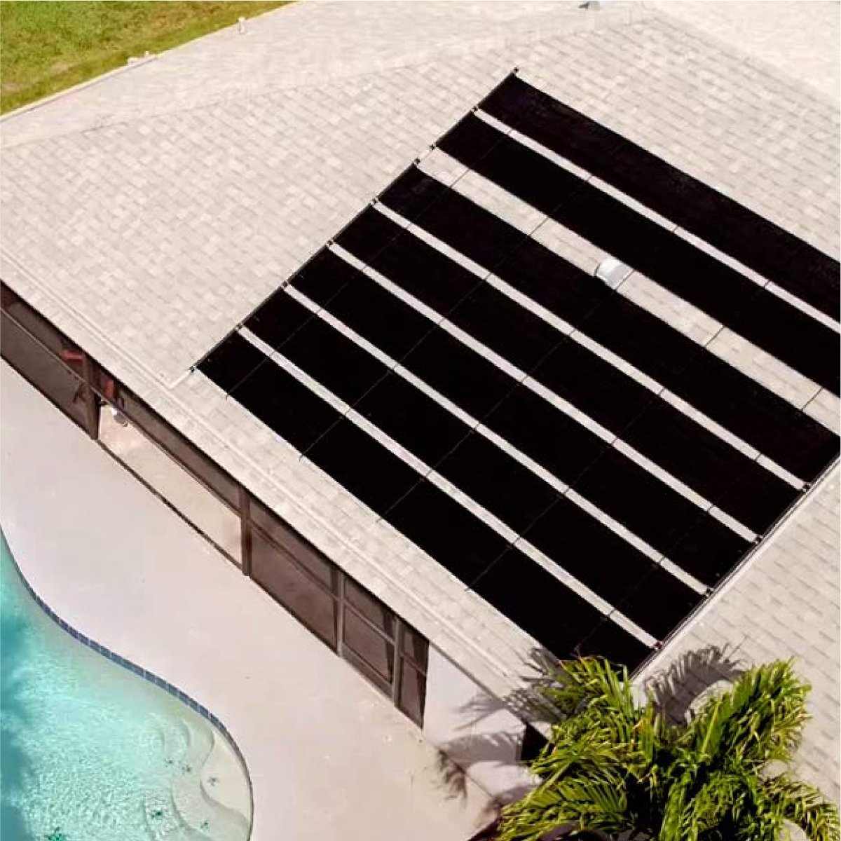 SMARTPOOL4' x 20' Sun - absorbing Heating System For In - Ground Pools - AquaDoc