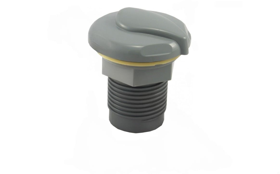 Super - Pro 25098 - 000 - 000 1" S White Air Control Assembly for Gunite and Fiberglass Spa - AquaDoc