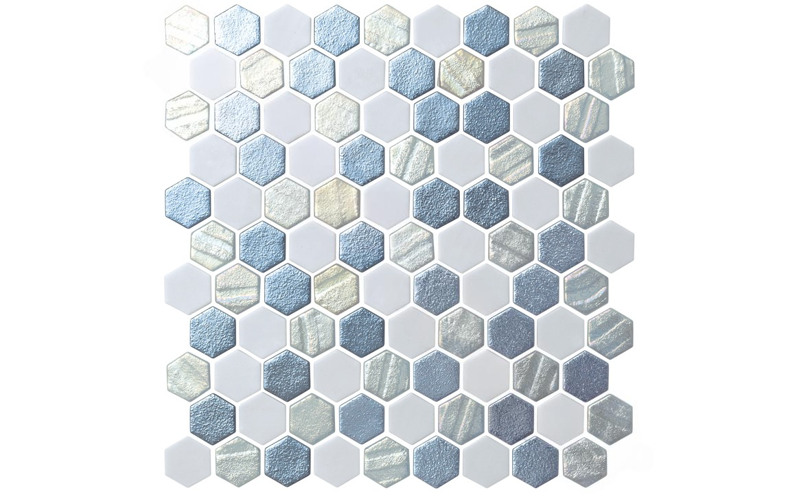 NPT Starburst Silver Tile sheet front view