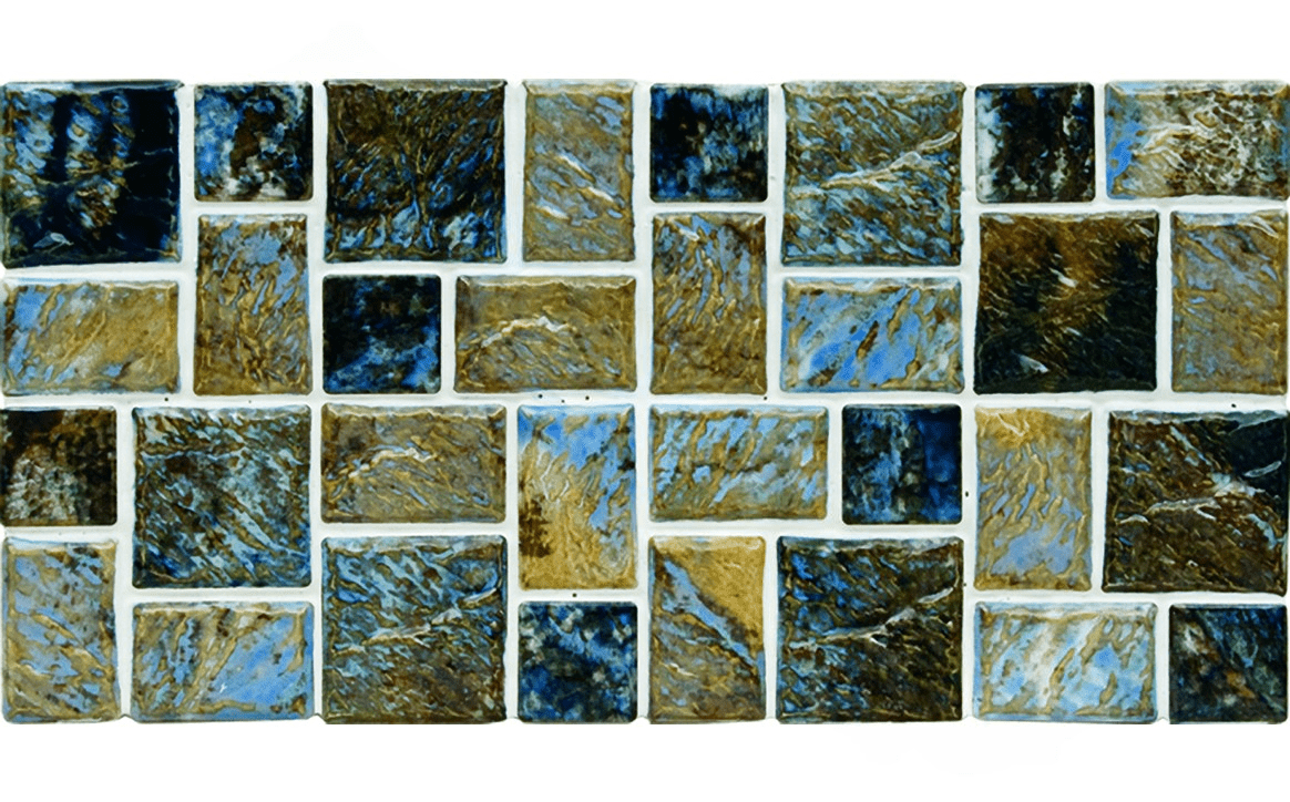 NPT MASMR150 Street Random Mini Mosaic Tile Dark Blue - AquaDoc