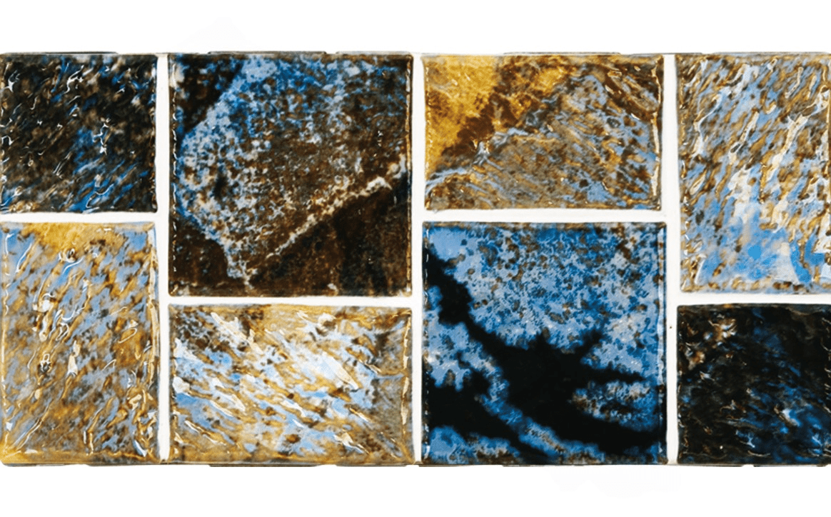 NPT MASSR150 Street Random Tile Mosaic Dark Blue - AquaDoc