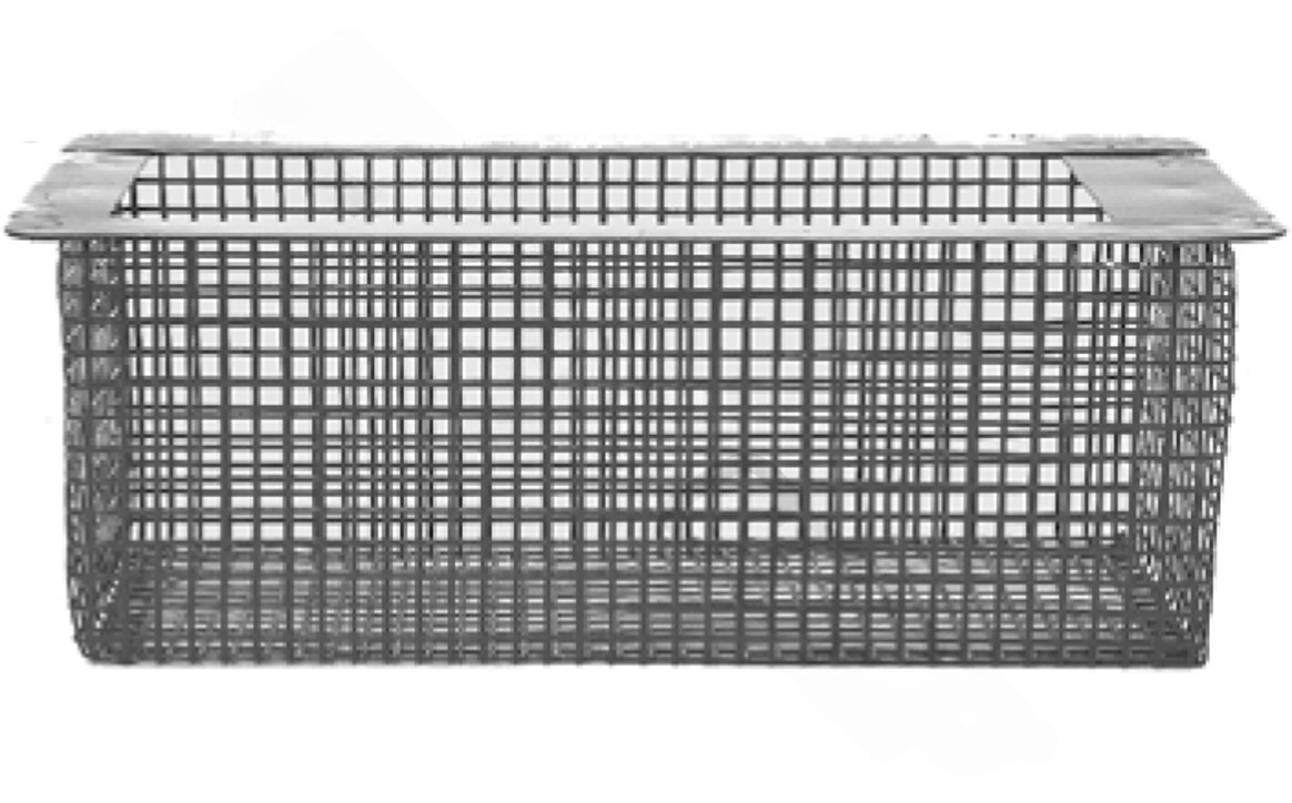 Super - Pro B - 122 9 - 11/16" Rectangular Metal Skimmer Basket - AquaDoc