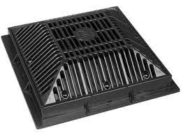 Super-Pro® Square Anti-Vortex Main Drain Frame & Grate 9" x 9" for Pools