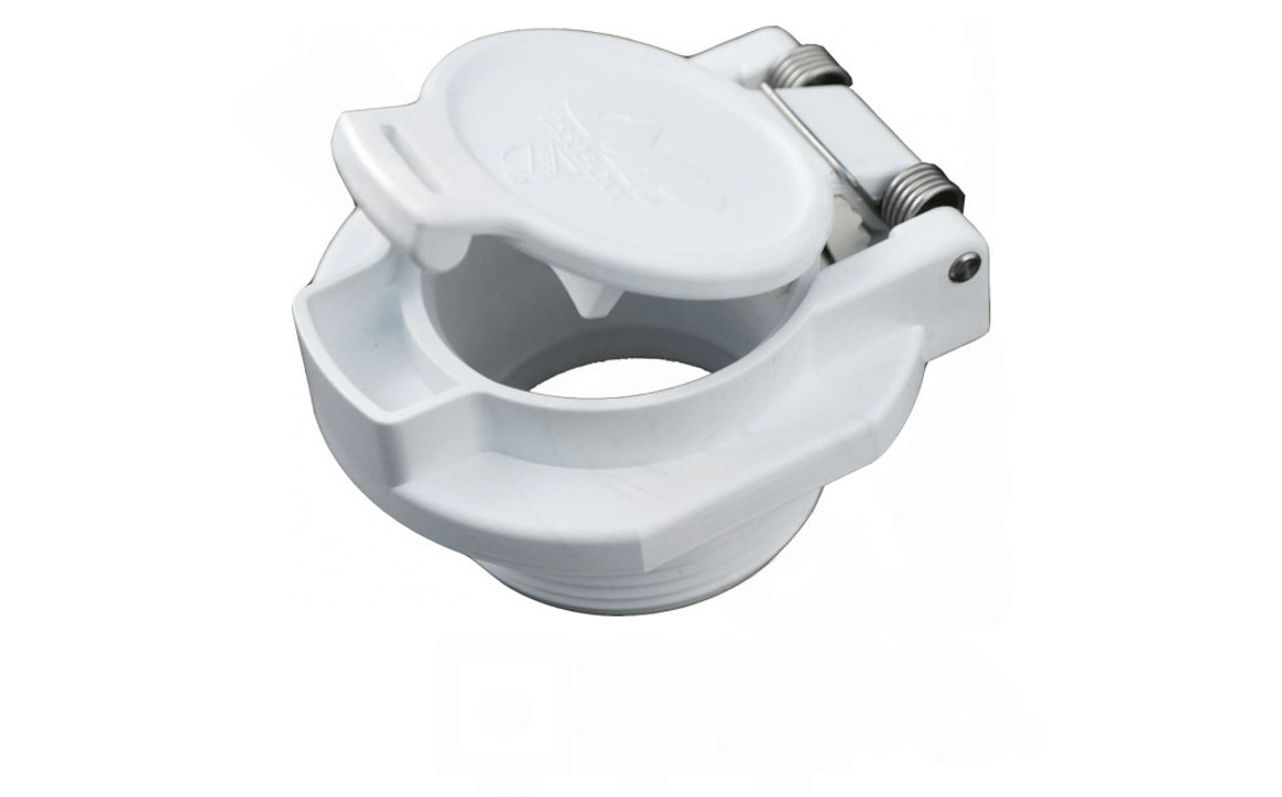 Super - Pro 25505 - 000 - 000 White Vac Lock Fitting 1 1/2" MPT - AquaDoc