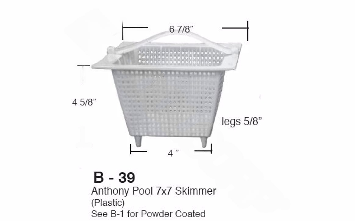 Super-Pro Anthony skimmer basket top view