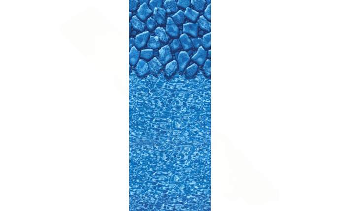 Swimline LI2448BSO 24' x 48/52" Round Overlap Above Ground Pool Liner Boulder Swirl Bottom - AquaDoc