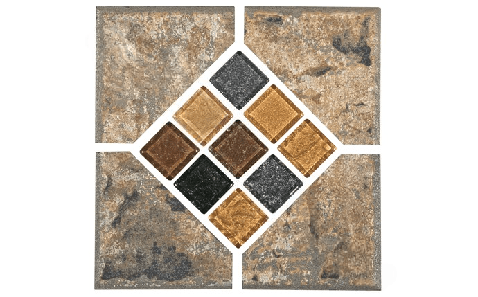 NPT® VR682 DECO SL Verona Collection 6" x 6" Tavora Tan Deco Tile - AquaDoc