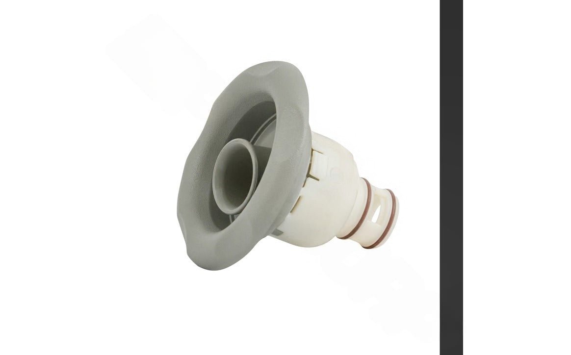 Waterway 212 - 2027 Gray Whirlpool Non - Adjustable Jet Internal 5 - Scallop Face - AquaDoc