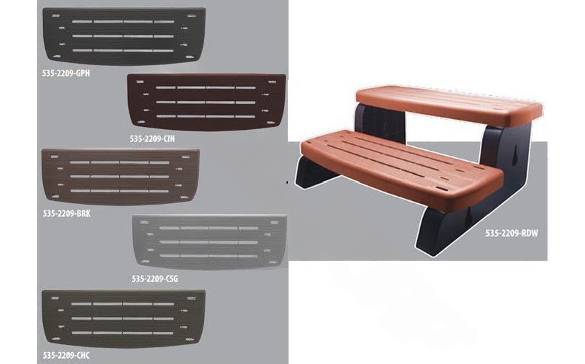 Waterway 535 - 2209 - CHC 33" Charcoal Spa Step Assembly - AquaDoc
