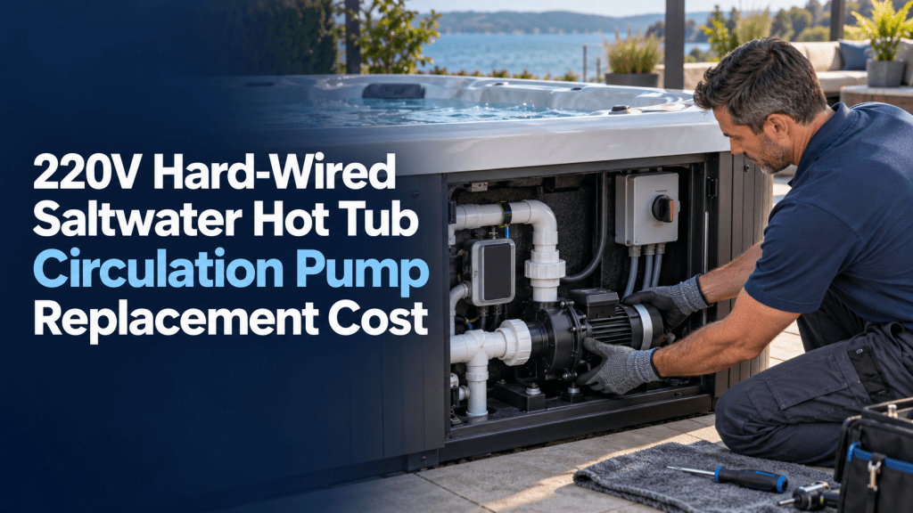 220V Hard-Wired Saltwater Hot Tub Circulation Pump Replacement Cost - AquaDoc