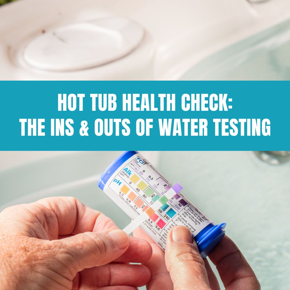 Hot tub water testing kit for accurate water analysis and maintenance