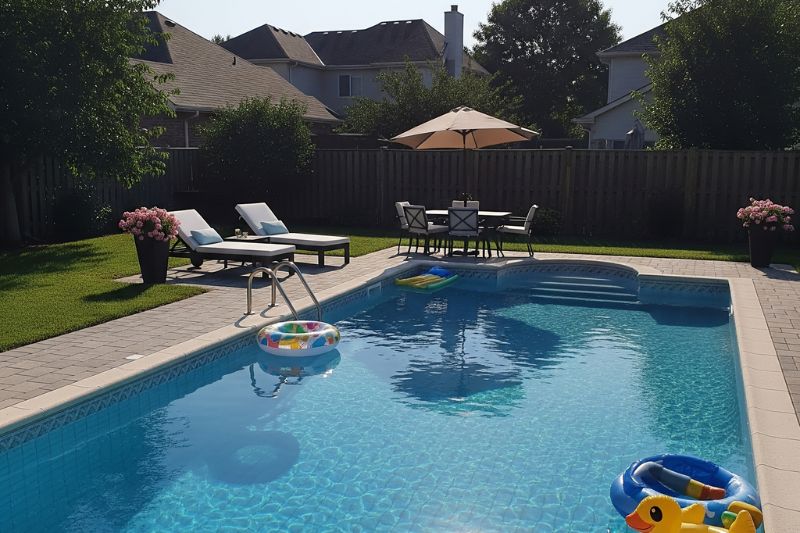 Clear swimming pool water improving heater efficiency and energy savings