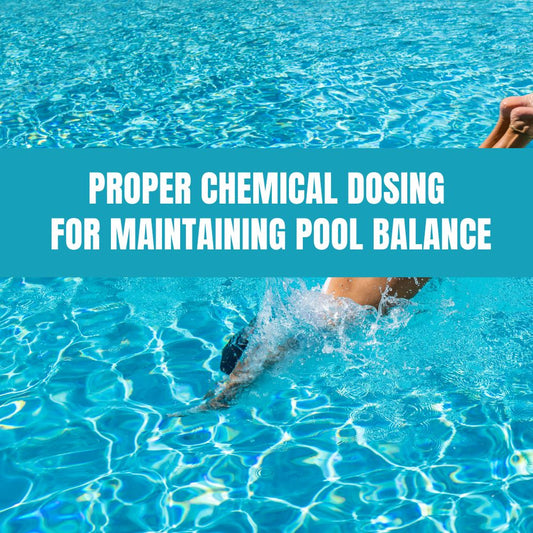 Proper chemical dosing for maintaining balanced and healthy pool water