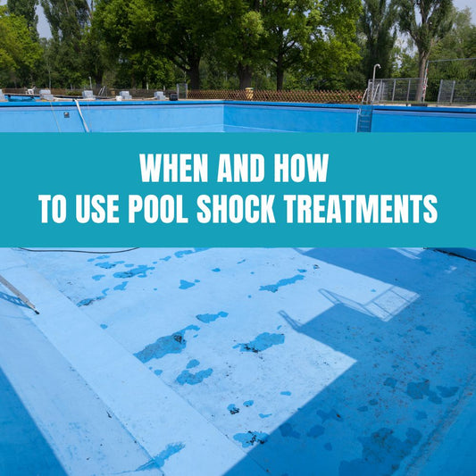 Using pool shock treatments to maintain clean and safe pool water