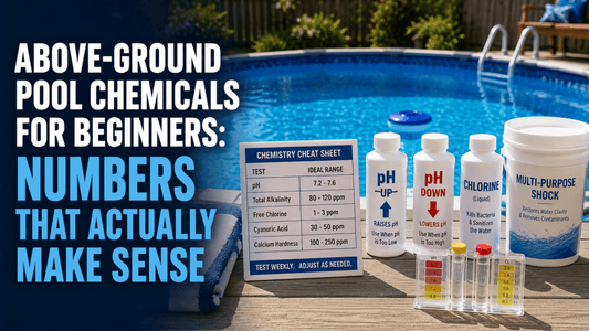 Above-Ground Pool Chemicals for Beginners: Numbers That Actually Make Sense - AquaDoc